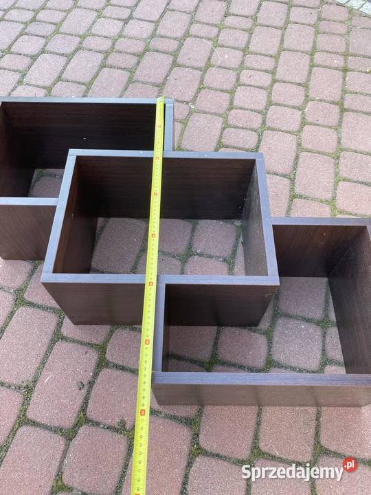 Półka wisząca czarna Groble