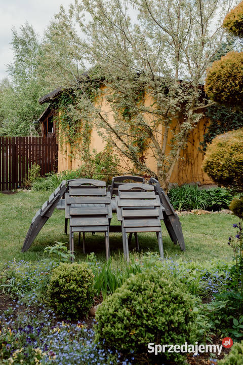 Meble ogrodowe drewniane składane typ S stół Kalety