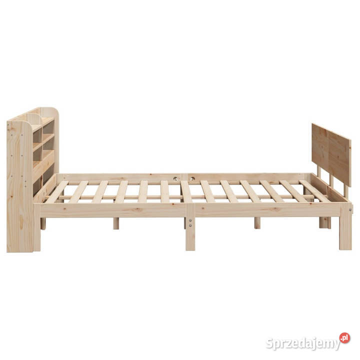 Rama łóżka z zagłówkiem lite drewno sosnowe 82cm sprzedam