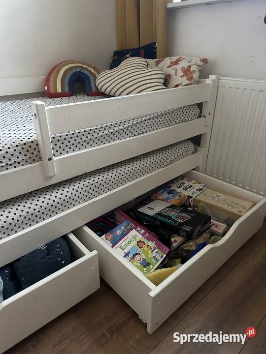 Lóżko drewniane dwuosobowe pojemnik małopolskie Kraków