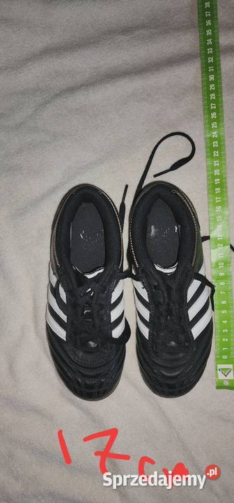 Nowe korki Adidas rozmiar 1 wkładka 17 Czarne Rzeszów