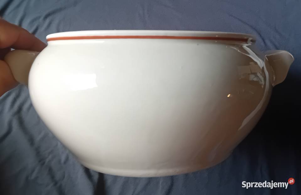 Waza z porcelitu 3 L Włocławek PRL Koźminek sprzedam