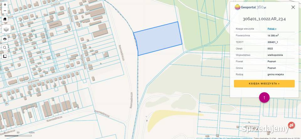 Sprzedam łącznie 2 działki zabudowa inwestycyjna Poznań sprzedam