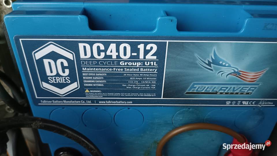 Akumulator Fullriver AGM DC4012 12V 40Ah 275A Szemud
