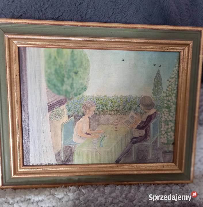 Obraz olejny Elizabeth Luster z 1979r Gorzów Wielkopolski sprzedam