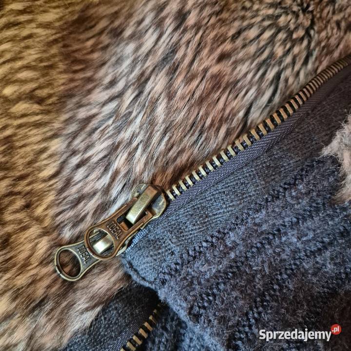 Sweter damski z futerkiem rozmiar L Swetry i golfy Brzesko