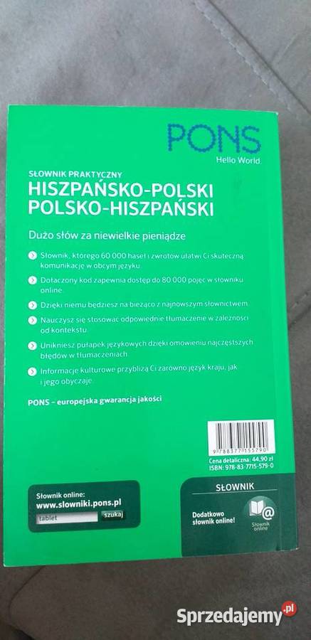 Slownik praktyczny hiszpanskopolski ISBN 9788377155790 sprzedam