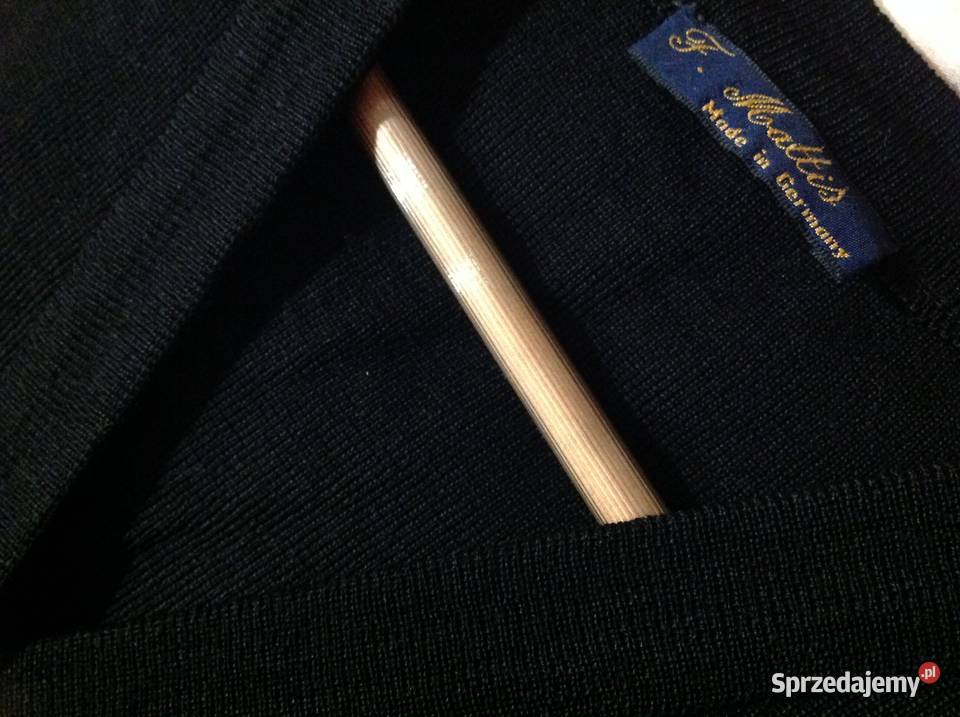 Sweter Rozpinany Czarny Damski M Wełniany Żywa Rozmiar 38(M) Nowa Sól