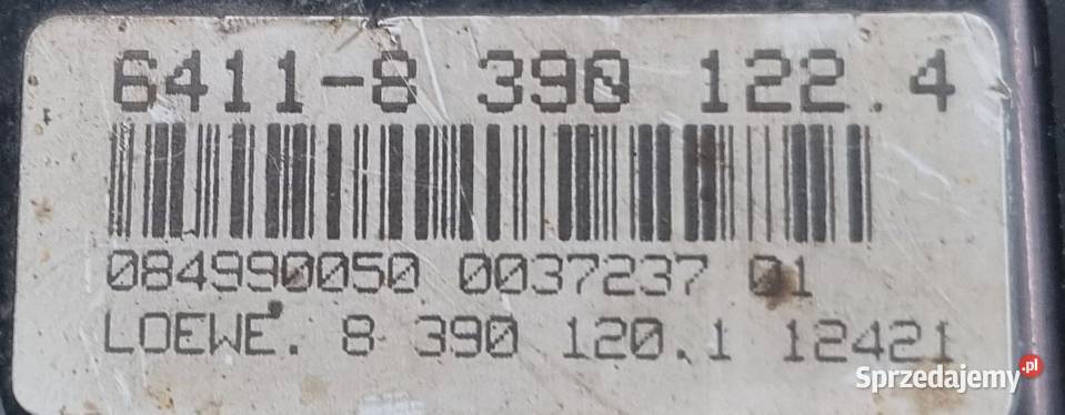 Sterowania klimatyzacji ogrzewania BMW 8390122 Włączniki, sterowniki pomorskie