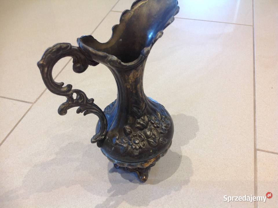 Stary Dzbanek Wazon Cyna Mosiądz Sygnowany sprzedam