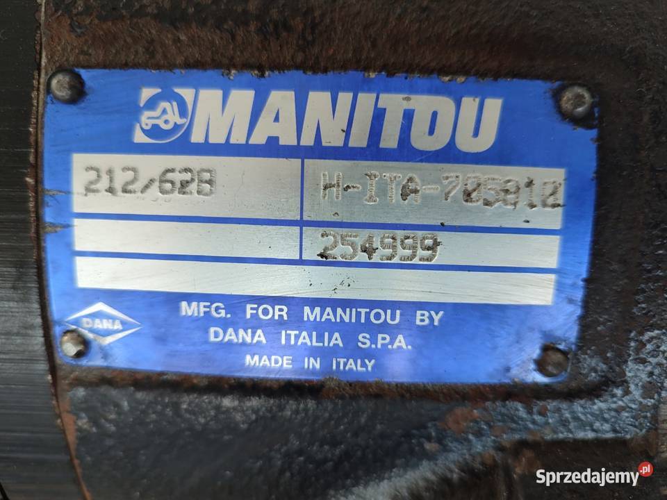 Most napędowy 212628 254999 Manitou MLT 845 Wilkowo sprzedam