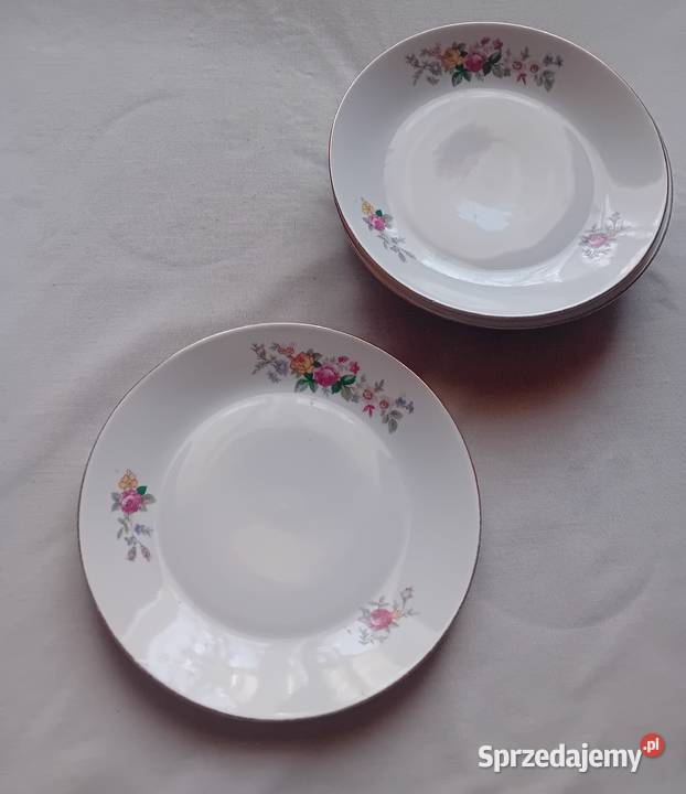 Komplet 6 talerzyków Chodzież z okresu PRL wielkopolskie