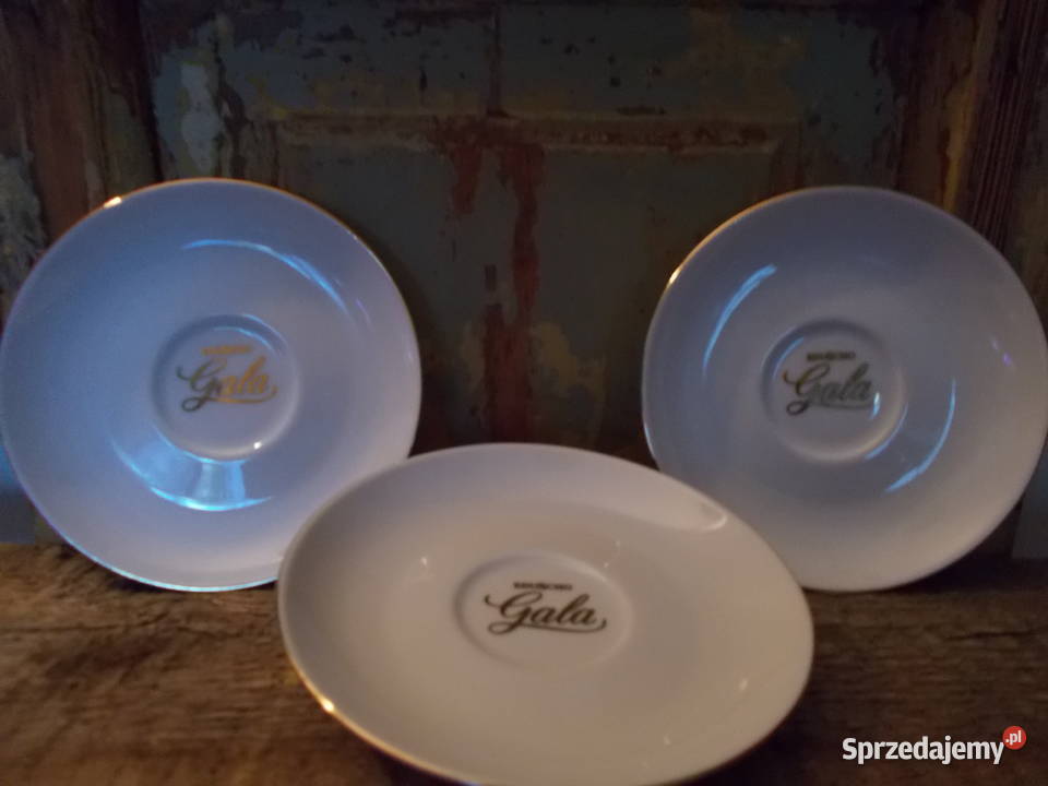 Eleganckie TalerzykiPorcelana CTielschVintage Porcelana i szkło