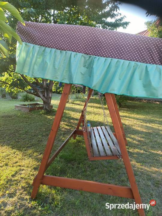 Duża drewniana huśtawka ogrodowa Huśtawki