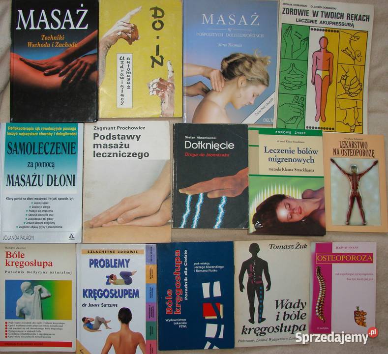 Kręgarstwo masaże akupresura książki Radom sprzedam