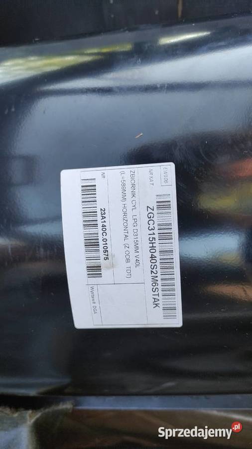 Butla zbiornik LPG 45l cylindryczny walcowy Kraków sprzedam