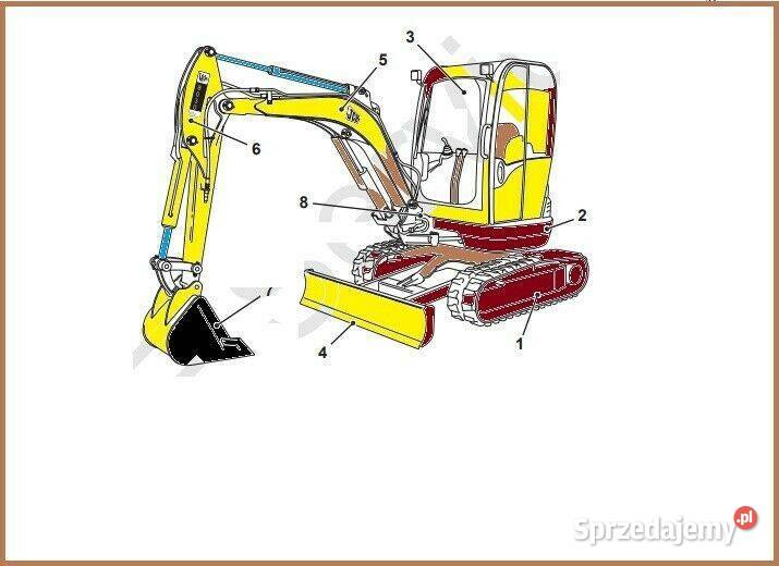 JCB 8035 ZTS instrukcja obsługi DTR minikoparka Kielce