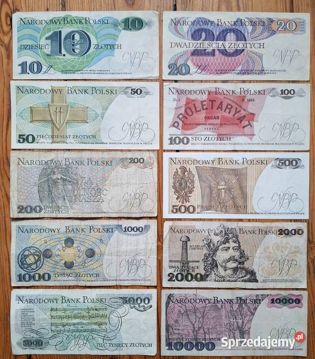 Zestaw Banknotów I PRL
