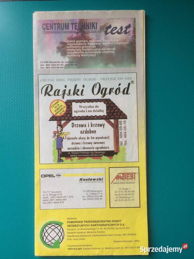 3349 Szczecin Plan Miasta I Reklamy