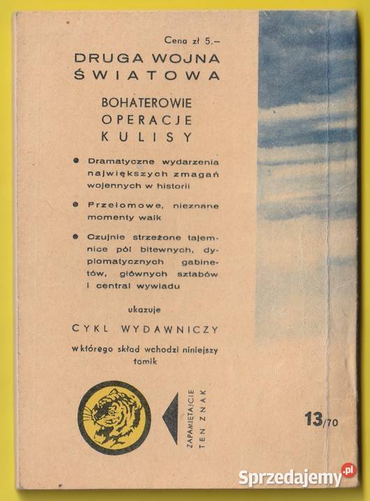 Żółty tygrys RAYAKI 444 1970 Łódź