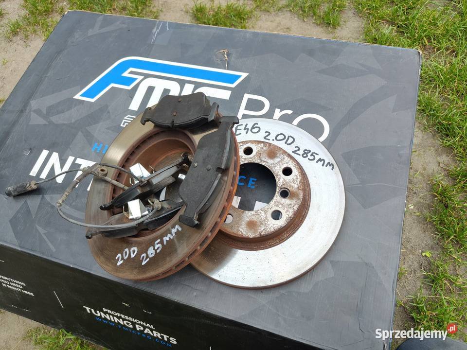Bmw e46 tarcze hamulcowe przód 285mm klocki łódzkie Aleksandrów Łódzki sprzedam
