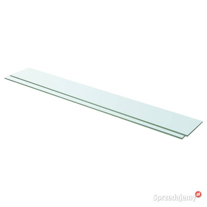 Półki 2 panel z przezroczystego szkła 110 x 15 Półki mazowieckie Warszawa sprzedam