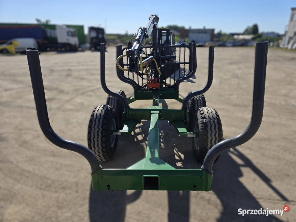 Przyczepa leśna do zrywki FARMA T6 własna Rudolfowo sprzedam