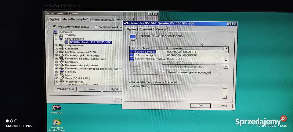 Karta graficzna PNY nVidia Quadro FX500600 128MB aktywne Chełmża