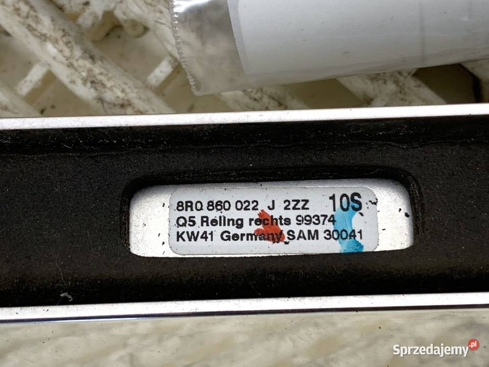 RELINGI DACHOWE KOMPLET AUDI Q5 8R SUV 0817 Relingi dachowe Motoryzacja