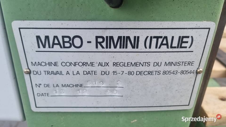 Szlifierka długotaśmowa MABO SPECIAL Produkcja Karsin