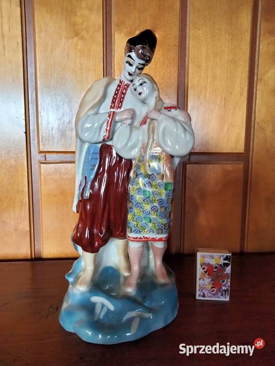 Porcelana duża figura Połonne Wołyń idealny stan
