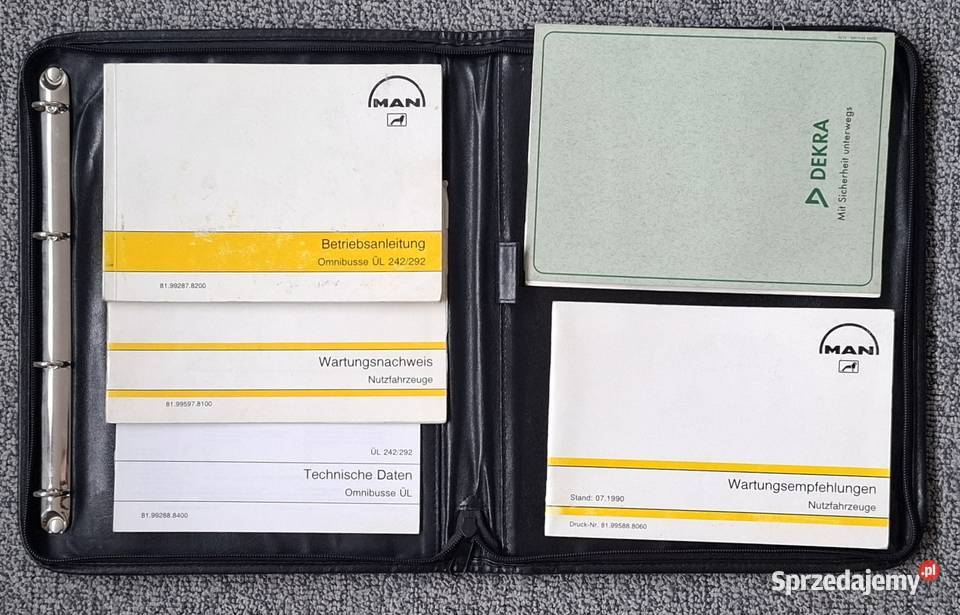 Książki serwisowe Man UEL 292 plus teczka Pozostałe Zakopane