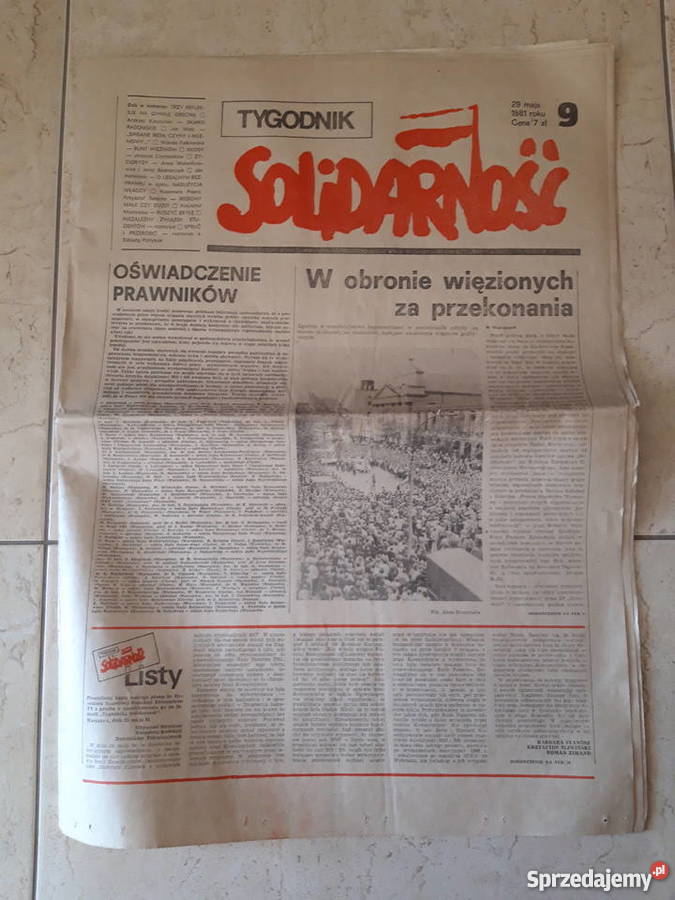 Gazeta solidarność 9 i 10 1981r śląskie Bielsko-Biała