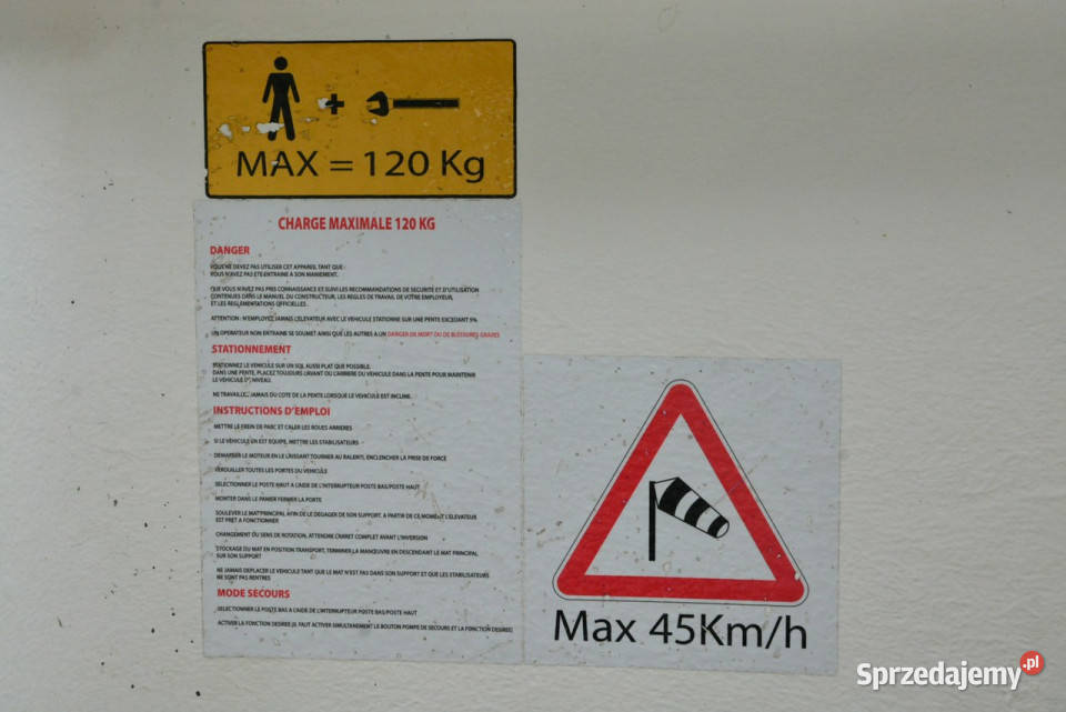 Renault Master master dźwig 23 Podnośnik koszowy światła przeciwmgłowe