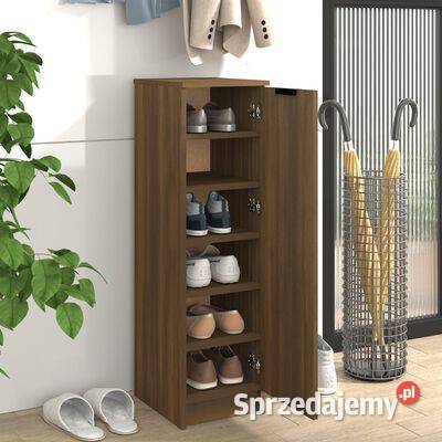 vidaXL Szafka na buty brązowy dąb 30x35x100 Warszawa