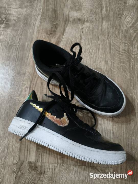 Czarne Holograficzne Sneakersy Nike Air Force 1 Hajnówka sprzedam