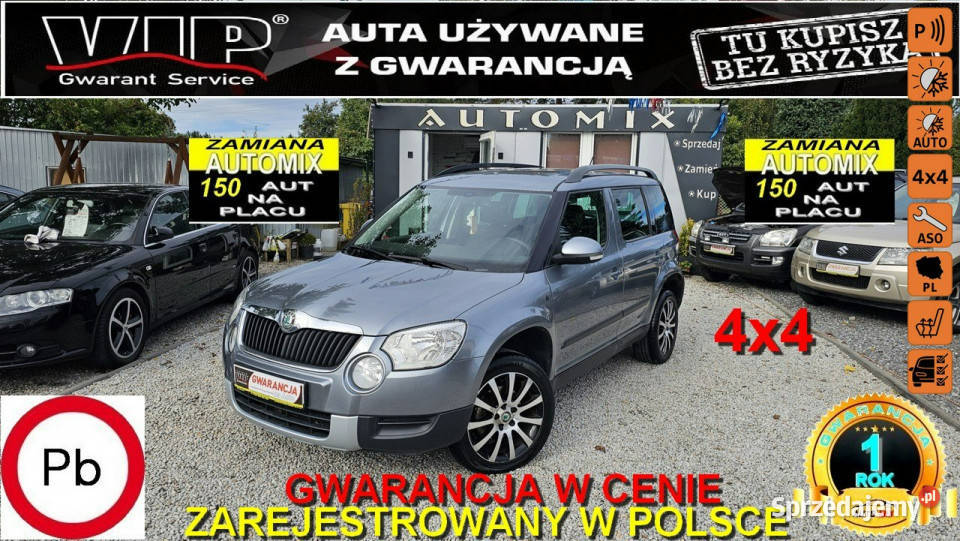 koda Yeti SPRZEDANY Nowy rozrząd 4x4 18 Benzyna brązowy Świdnica