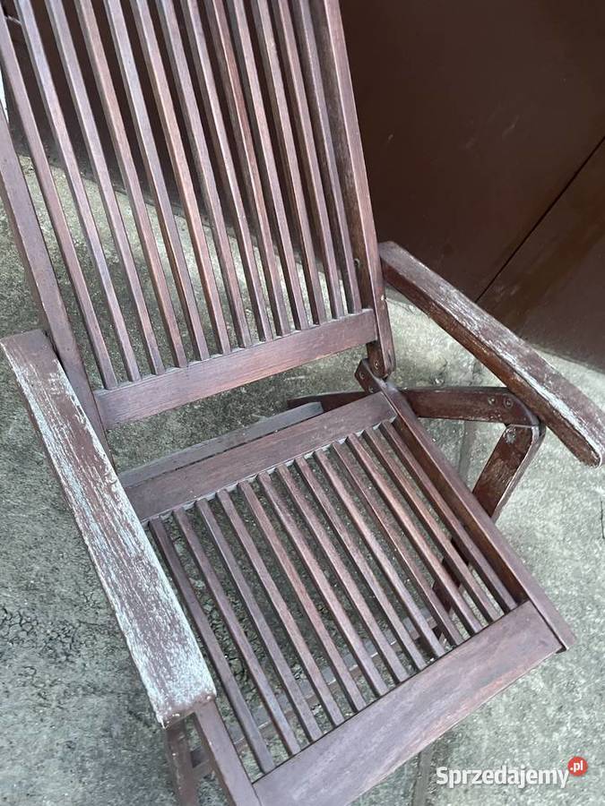 drewniany leżak ogrodowy Pruszcz Gdański
