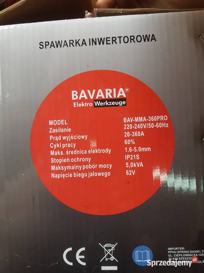 SPAWARKA INWERTOROWA MMA BAVARIA IGBT 360A LCD wielkopolskie Głogowa