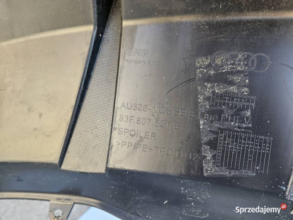 AUDI Q3 II 83F SLINE DYFUZOR SPOILER ZDERZAKA Zderzaki Międzychód
