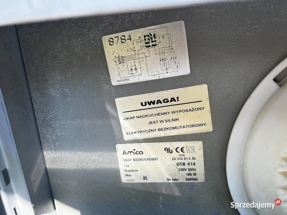 Okap teleskopowy Amica OTB 414 inox 180 W