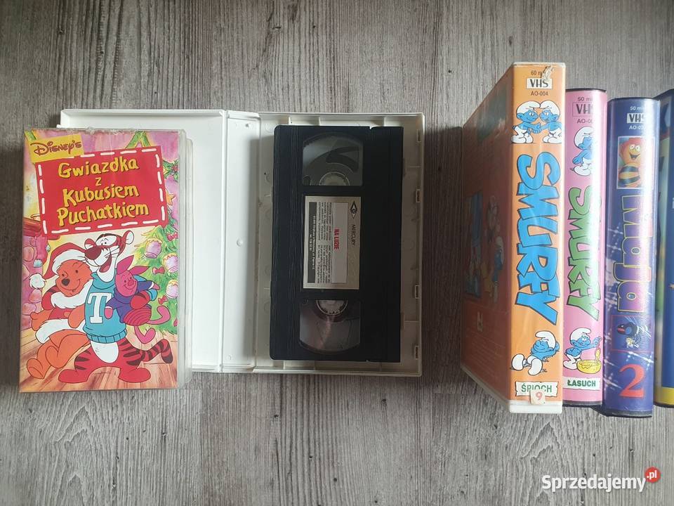 Kasety VHS Bajki Bolek i Lolek Reksio Pszczółka Solnica