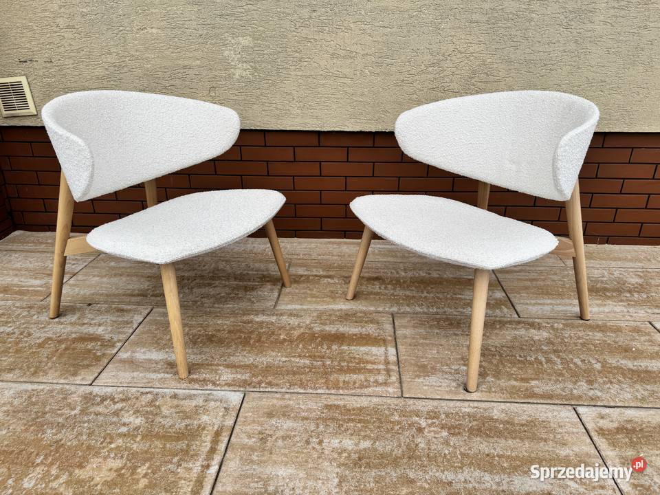 Fotel nowoczesny design boucle fotele krzesła sprzedam