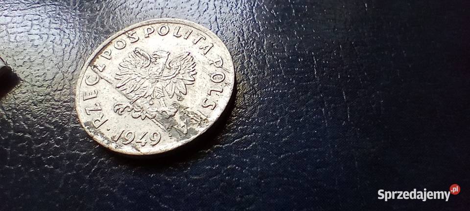 Stare monety 5 groszy 1949 PRL Polska destrukt Lesko sprzedam