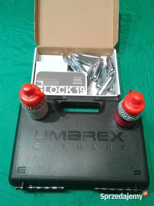 Wiatrówka Pistolet GLOCK 19 45mm BB CO2 Sporty strzeleckie i myślistwo Gniezno
