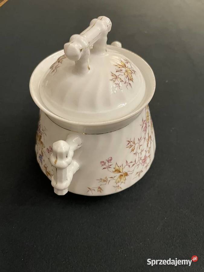 Cukiernica porcelanowa patyczak Carl Tielsch Łódź