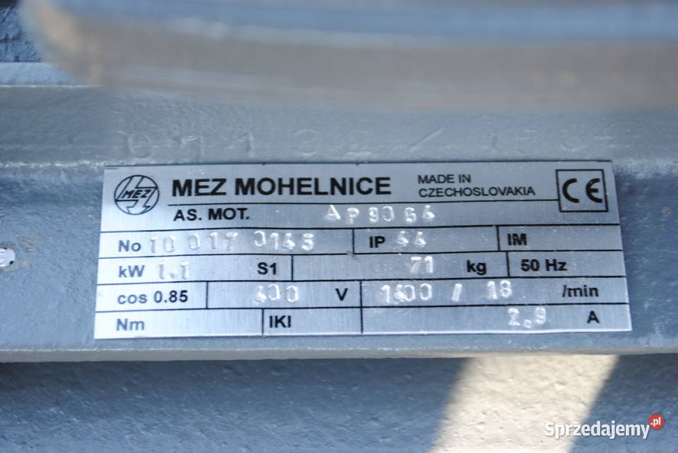 Motoreduktor 11kw 18obrmin Kargowa