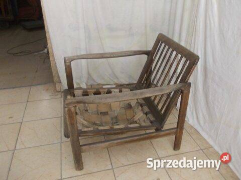 Stary fotel Zenon Bączek typ B 7522 PRL vintage Bielsko-Biała