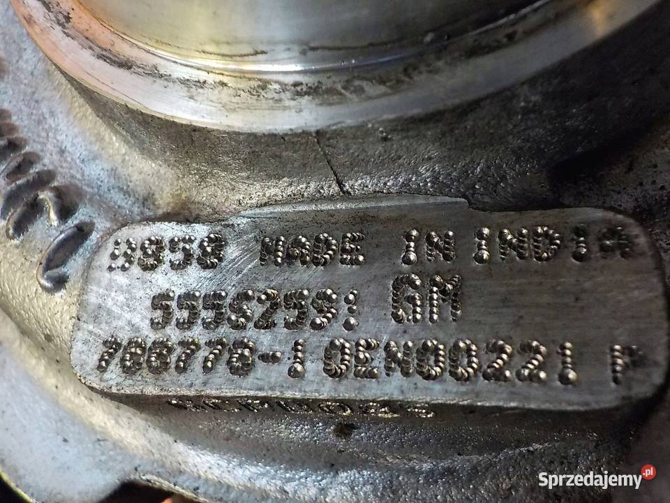 INSIGNIA ZAFIRA 20 CDTI 13r turbina 55552591 mazowieckie Suków sprzedam