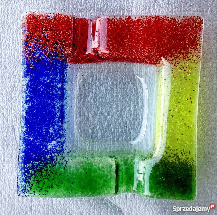 ŚWIECZNIK POPIELNICZKA szkło SZKLANA MURANO małopolskie Kraków